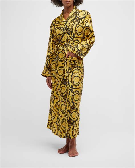 blue versace robe silk|neiman marcus Versace robe.